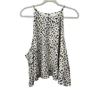11 Honoré Women's Plus Size 24 Leopard Print Halter Blouse Casual